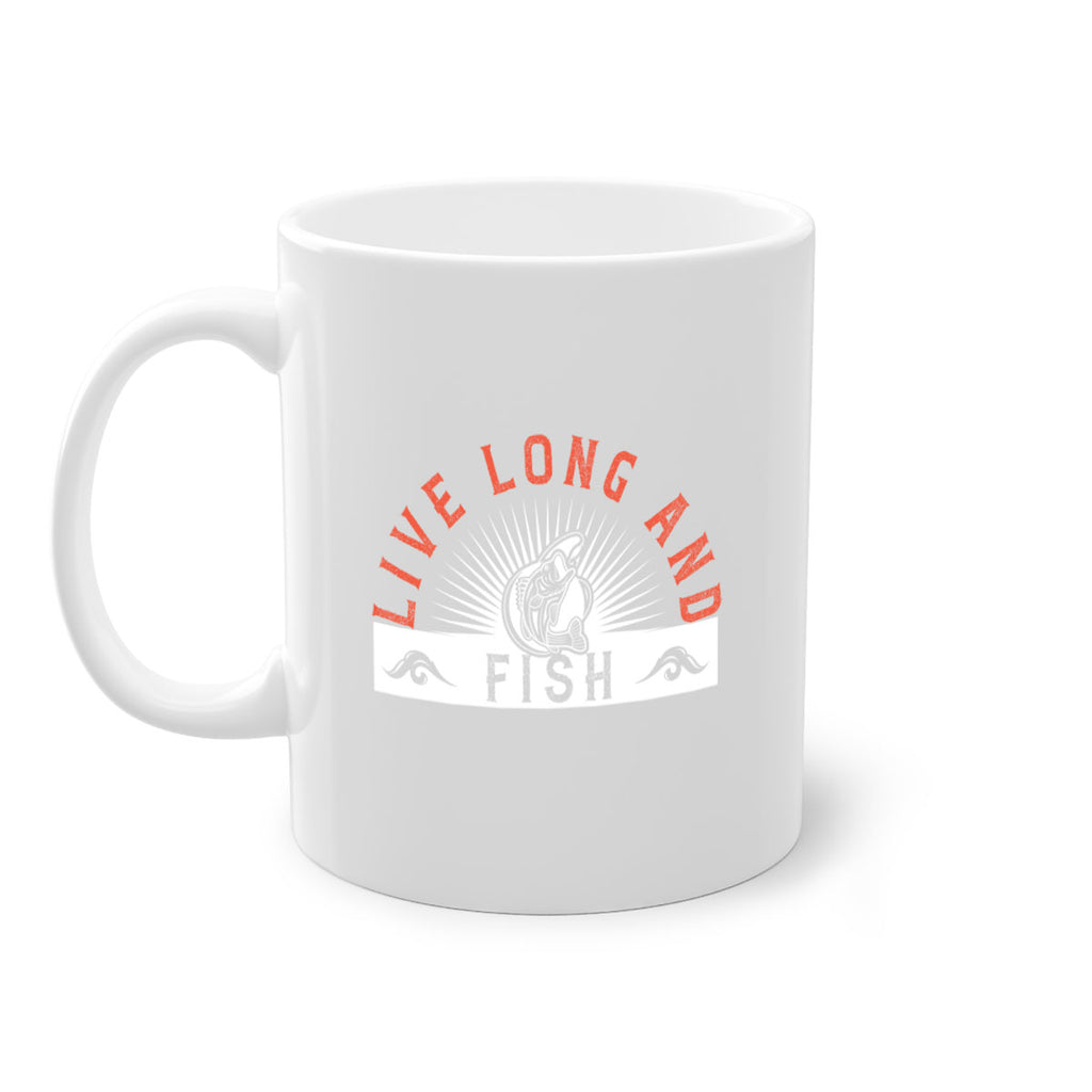 live long and fish 242#- fishing-Mug / Coffee Cup