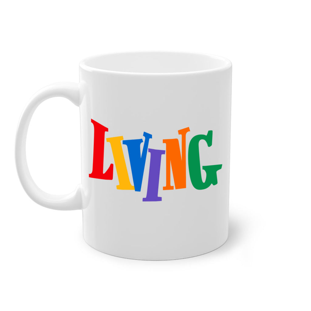 living  99#- black words - phrases-Mug / Coffee Cup