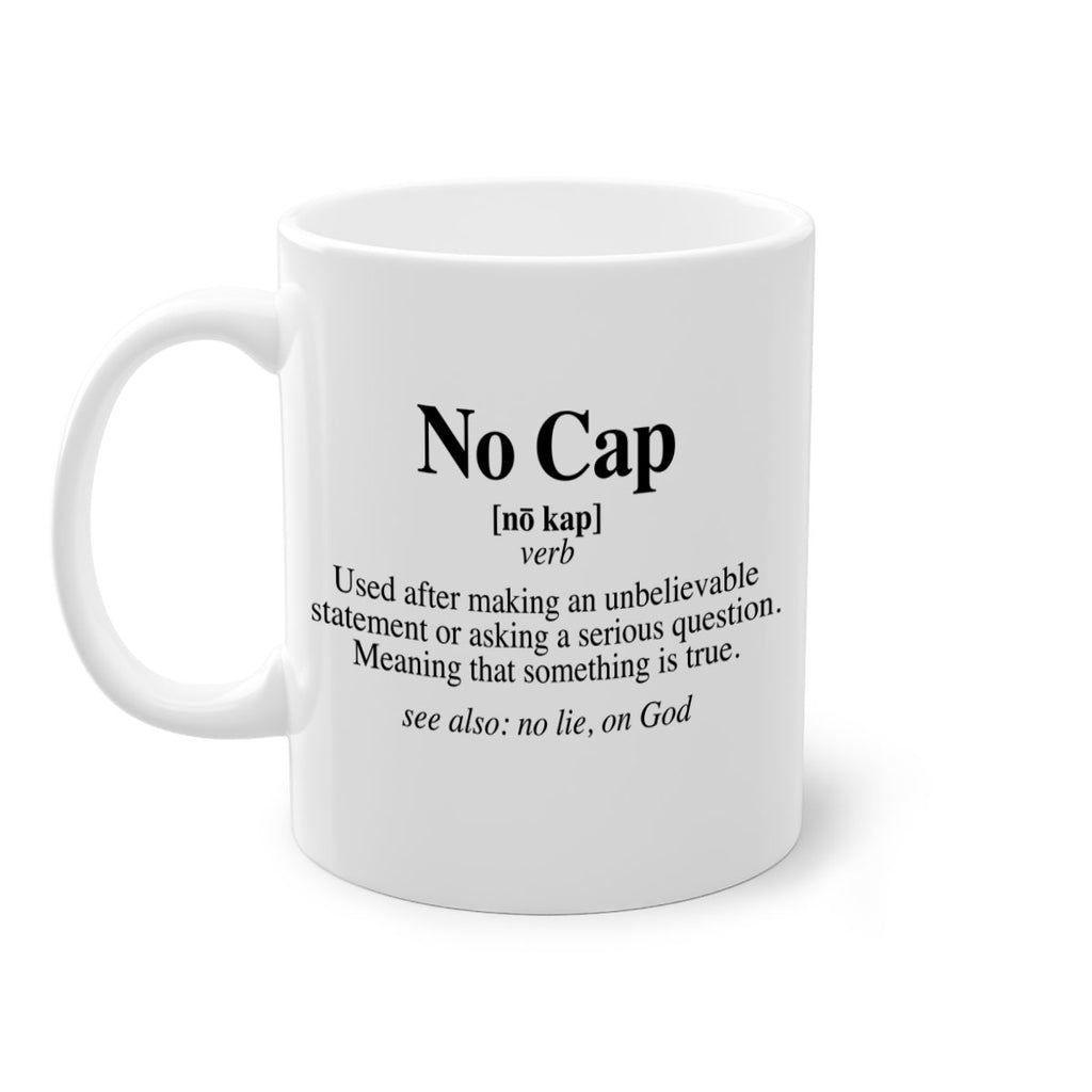 no cap 61#- black words - phrases-Mug / Coffee Cup