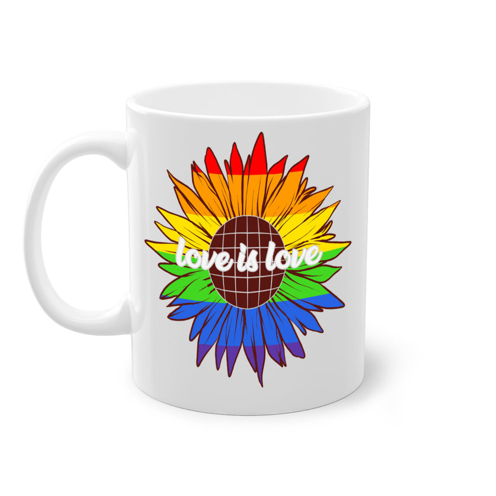 rainbow sunflower love is love 26#- lgbt-Mug / Coffee Cup