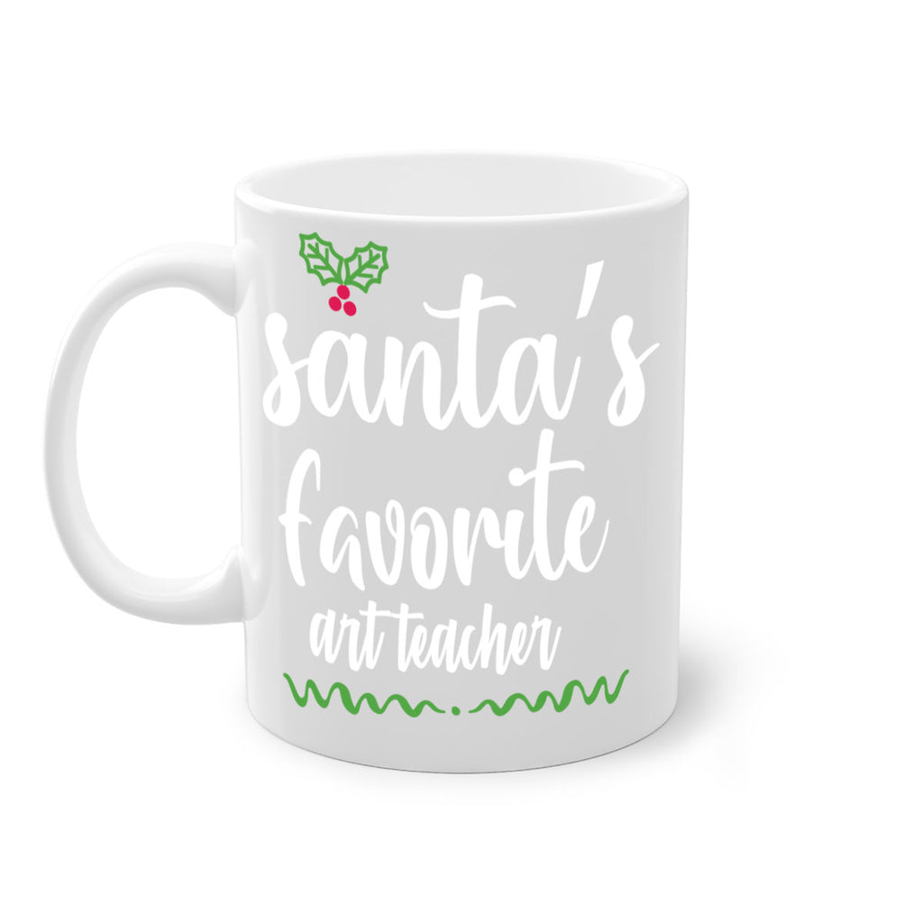 santa's favorite art teacher style 612#- christmas-Mug / Coffee Cup