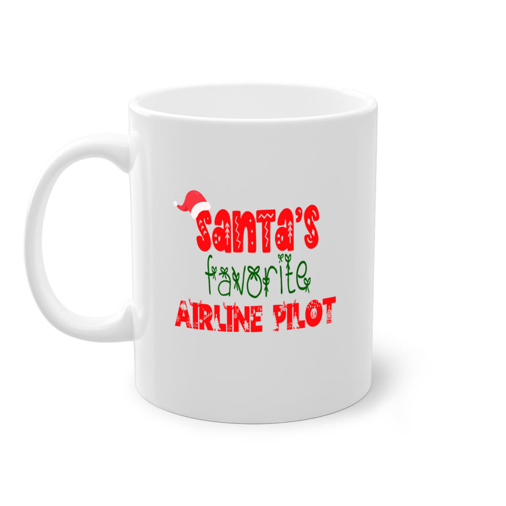 santas favorite airline pilot style 635#- christmas-Mug / Coffee Cup