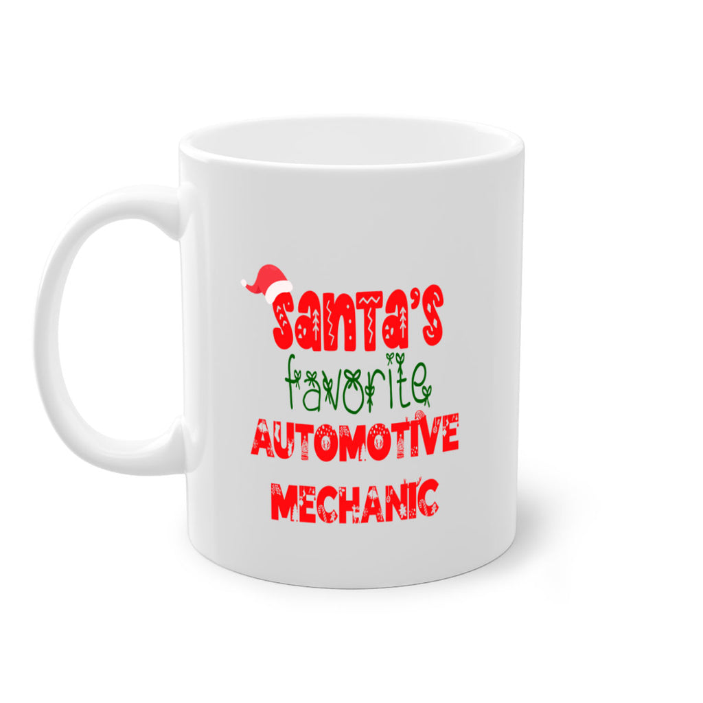 santas favorite automotive mechanic style 668#- christmas-Mug / Coffee Cup