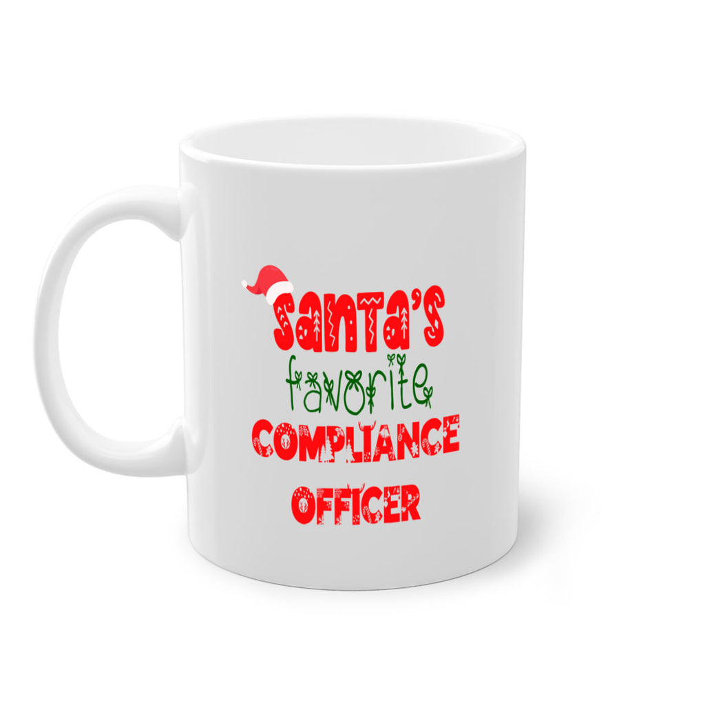 santas favorite compliance officer style 730#- christmas-Mug / Coffee Cup