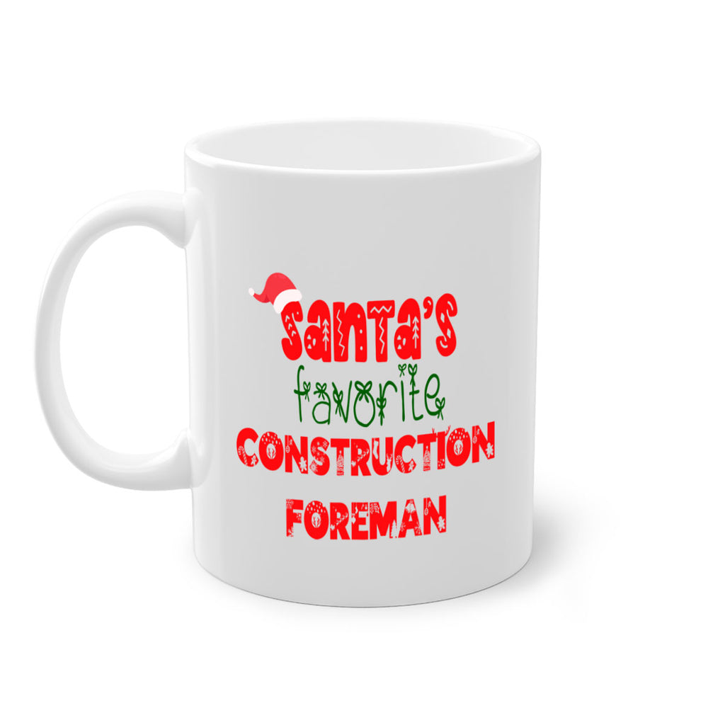 santas favorite construction foreman style 738#- christmas-Mug / Coffee Cup