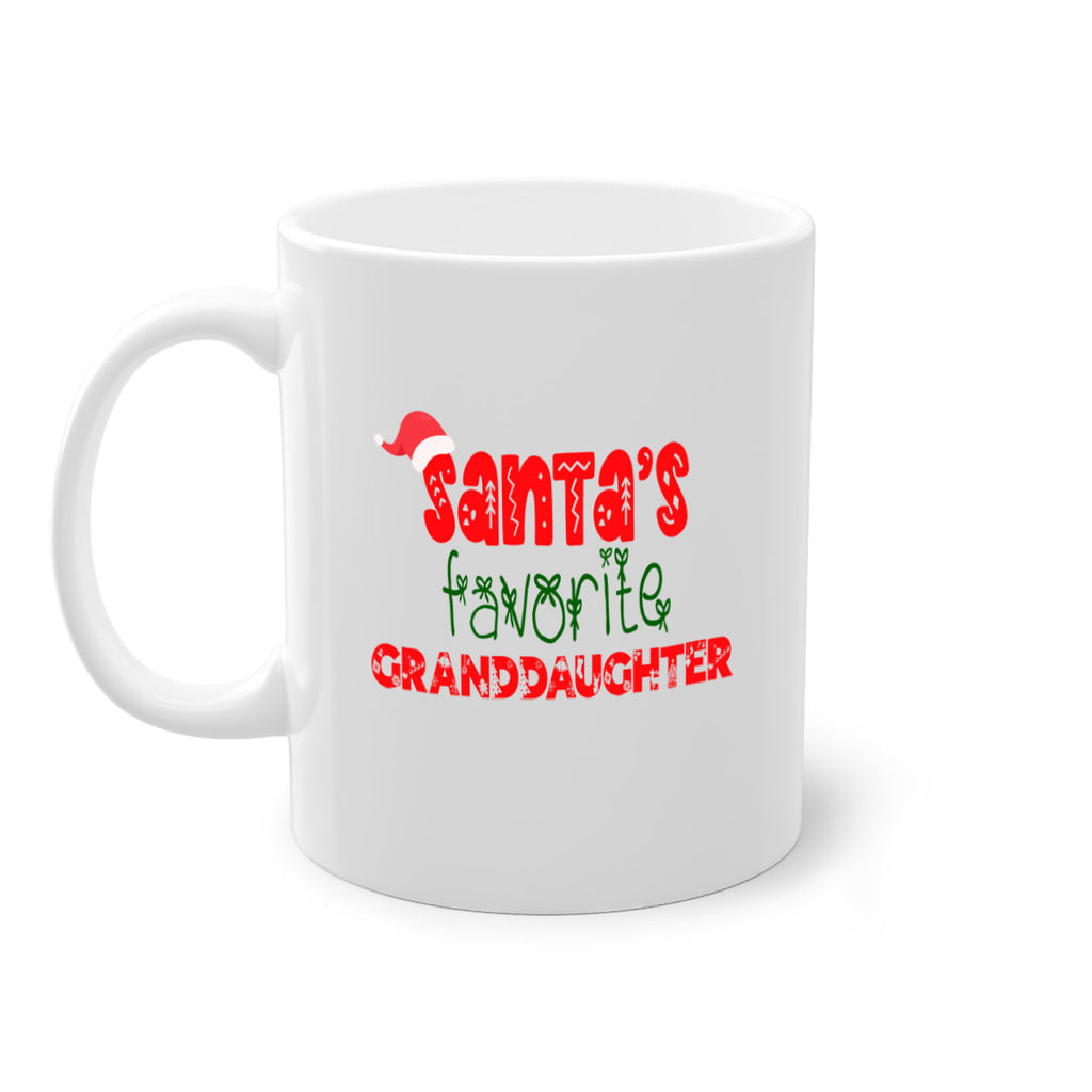 santas favorite granddaughter style 848#- christmas-Mug / Coffee Cup