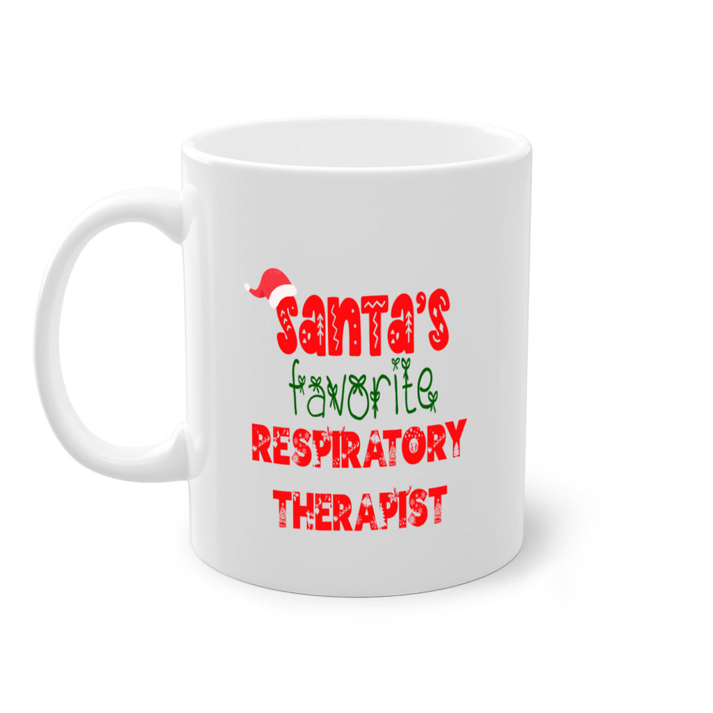 santas favorite respiratory therapist style 1063#- christmas-Mug / Coffee Cup