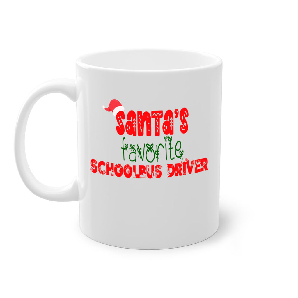 santas favorite schoolbus driver style 1070#- christmas-Mug / Coffee Cup
