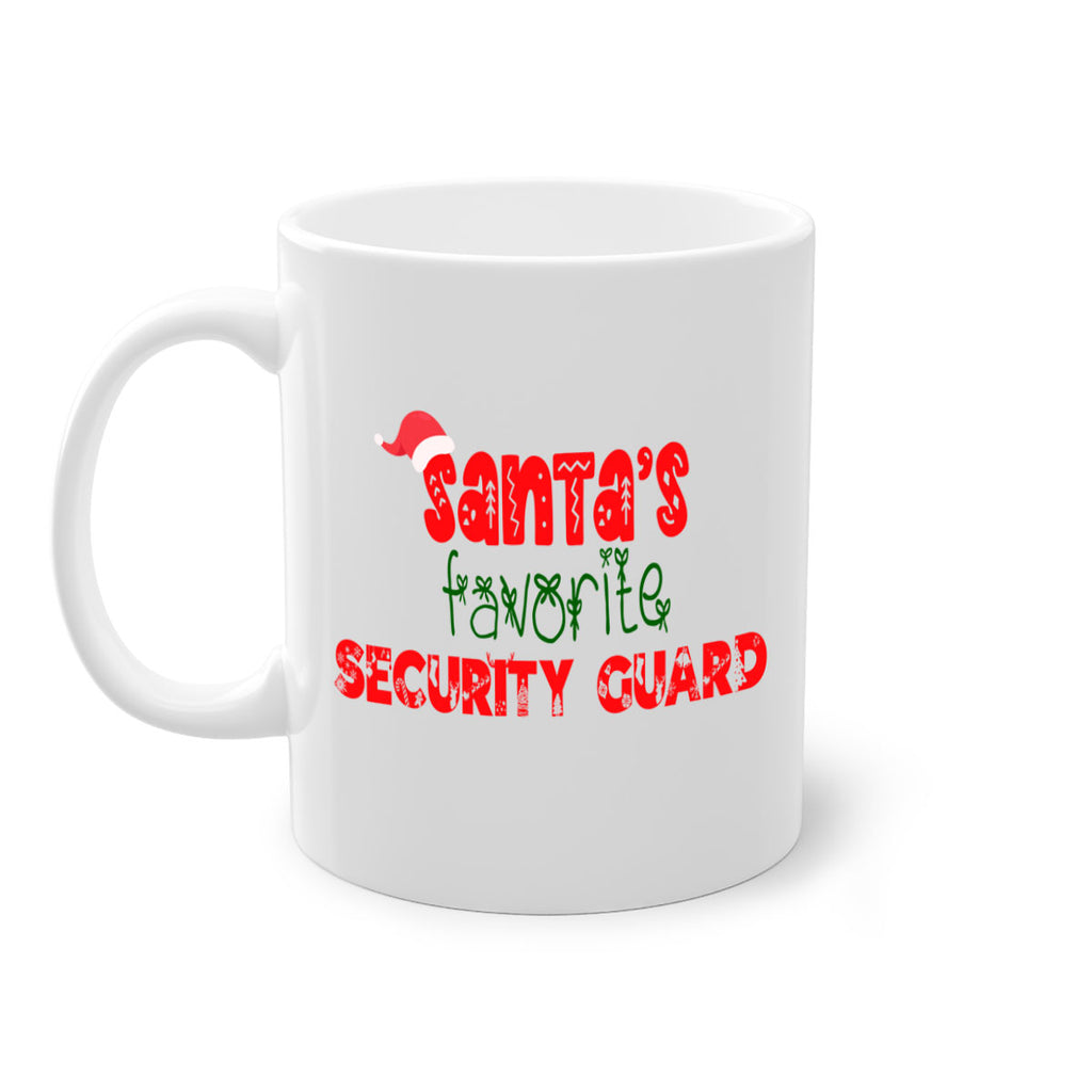 santas favorite security guard style 1074#- christmas-Mug / Coffee Cup