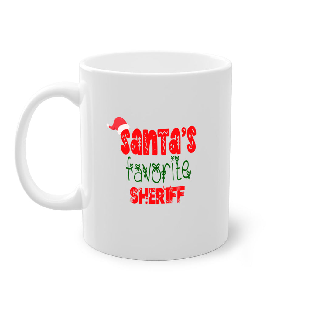 santas favorite sheriff style 1078#- christmas-Mug / Coffee Cup