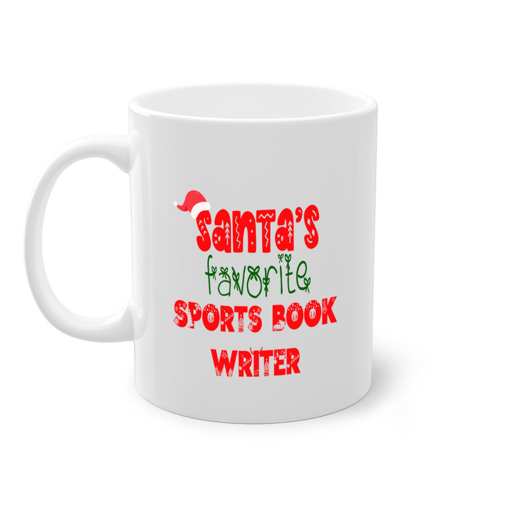 santas favorite sports book writer style 1091#- christmas-Mug / Coffee Cup