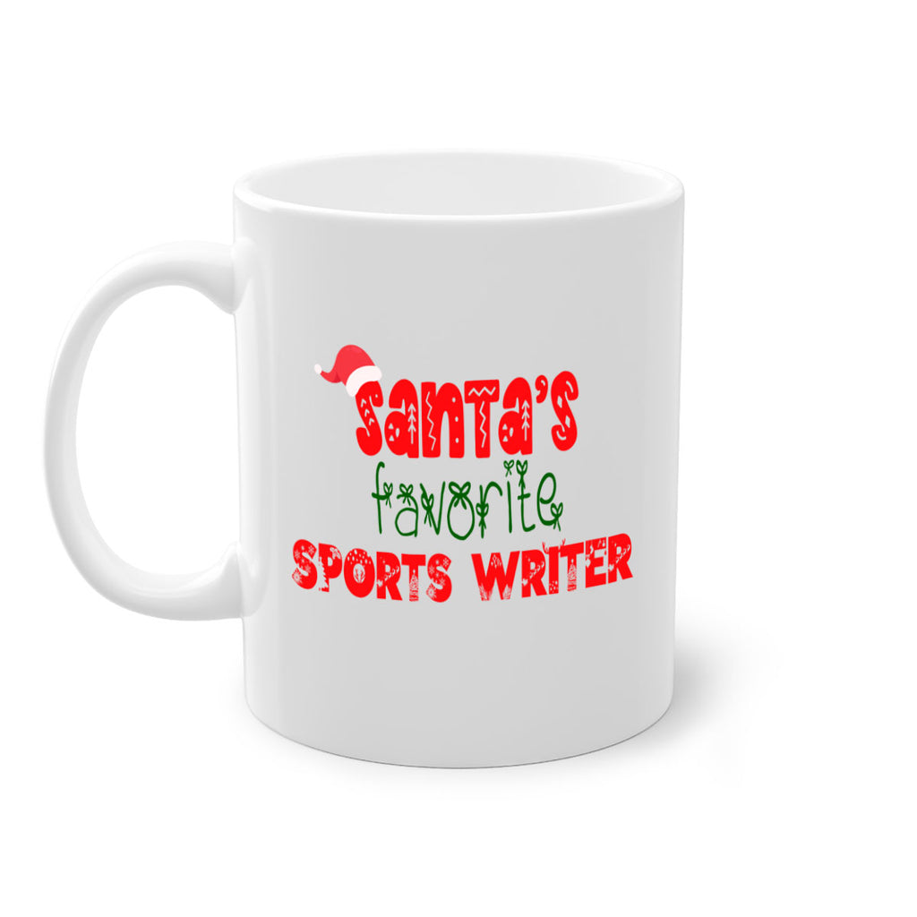 santas favorite sports writer style 1092#- christmas-Mug / Coffee Cup