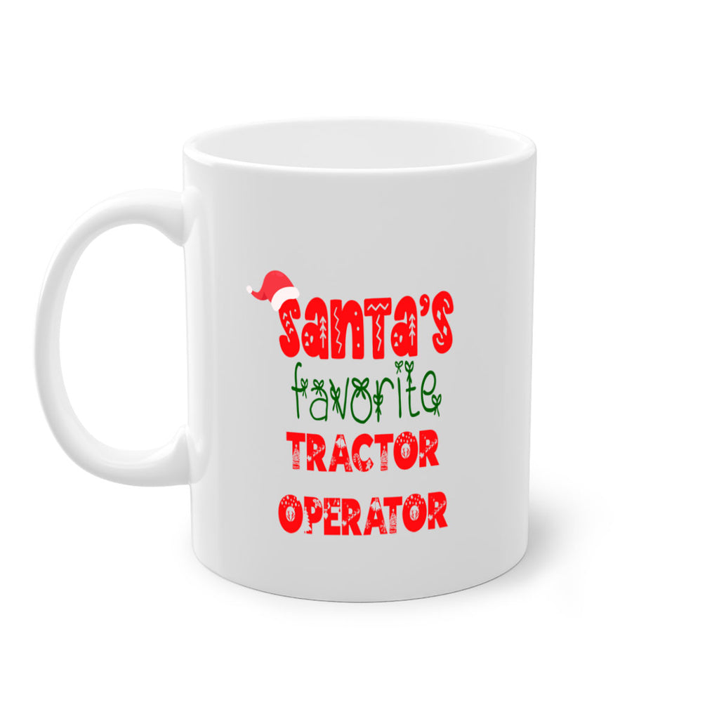 santas favorite tractor operator style 1125#- christmas-Mug / Coffee Cup