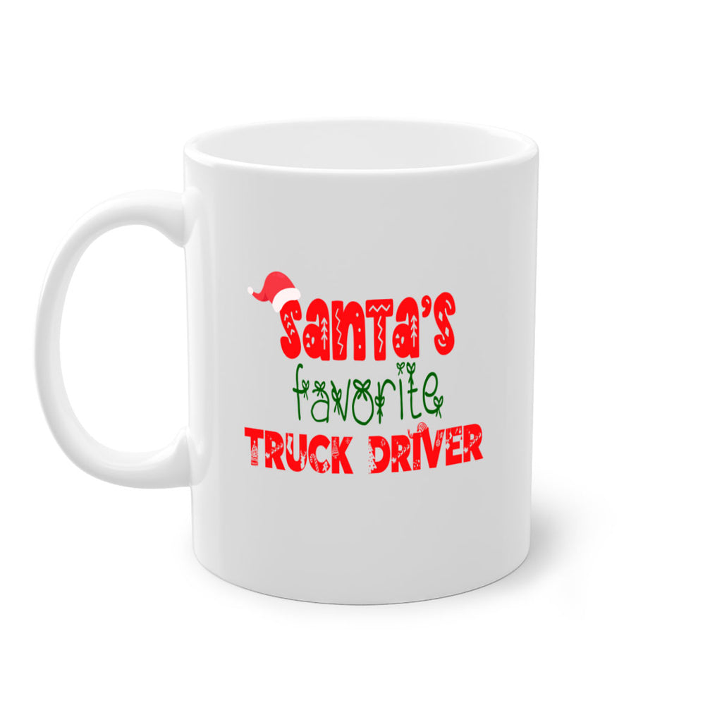 santas favorite truck driver style 1134#- christmas-Mug / Coffee Cup
