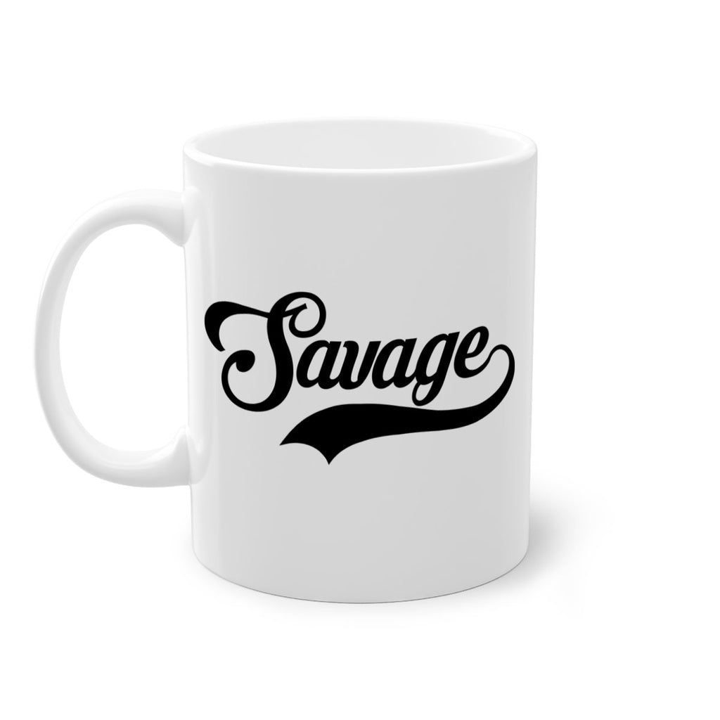 savage script 40#- black words - phrases-Mug / Coffee Cup