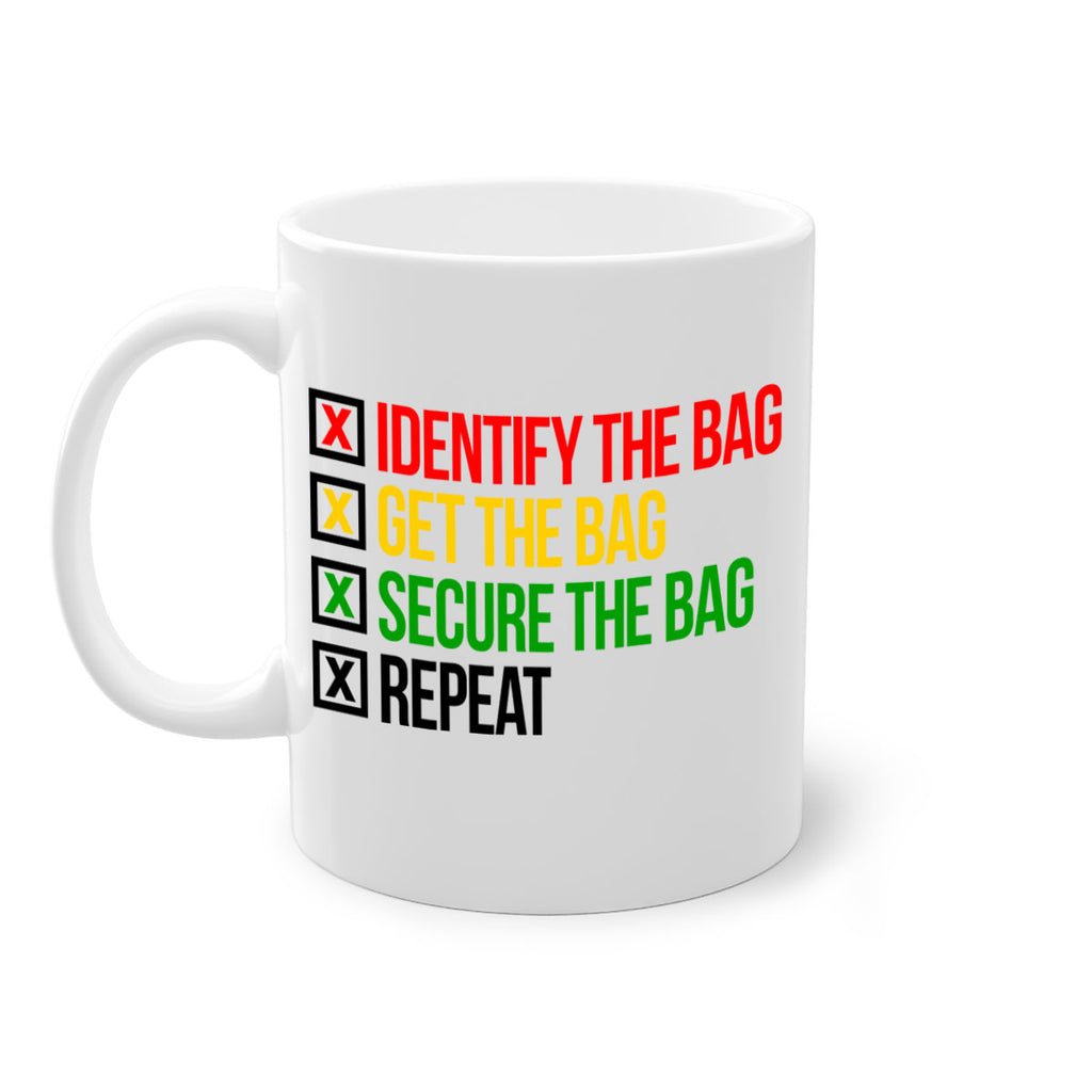 secure the bag 38#- black words - phrases-Mug / Coffee Cup
