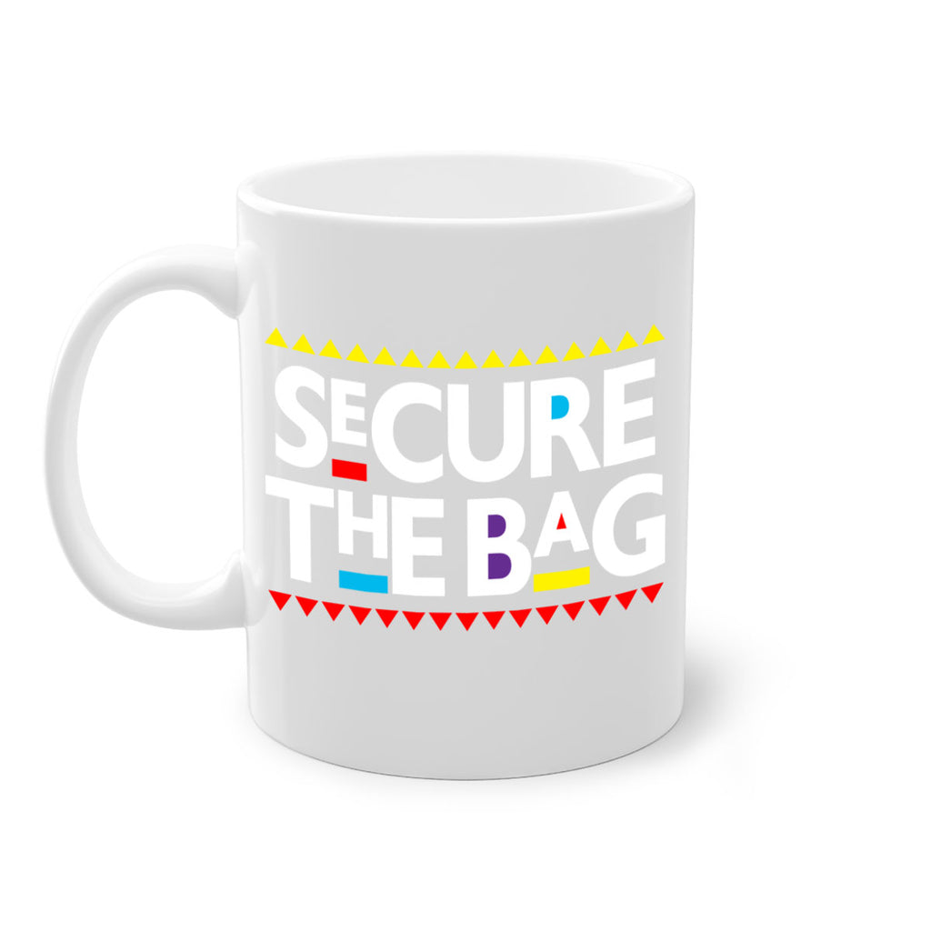 secure the bag 39#- black words - phrases-Mug / Coffee Cup