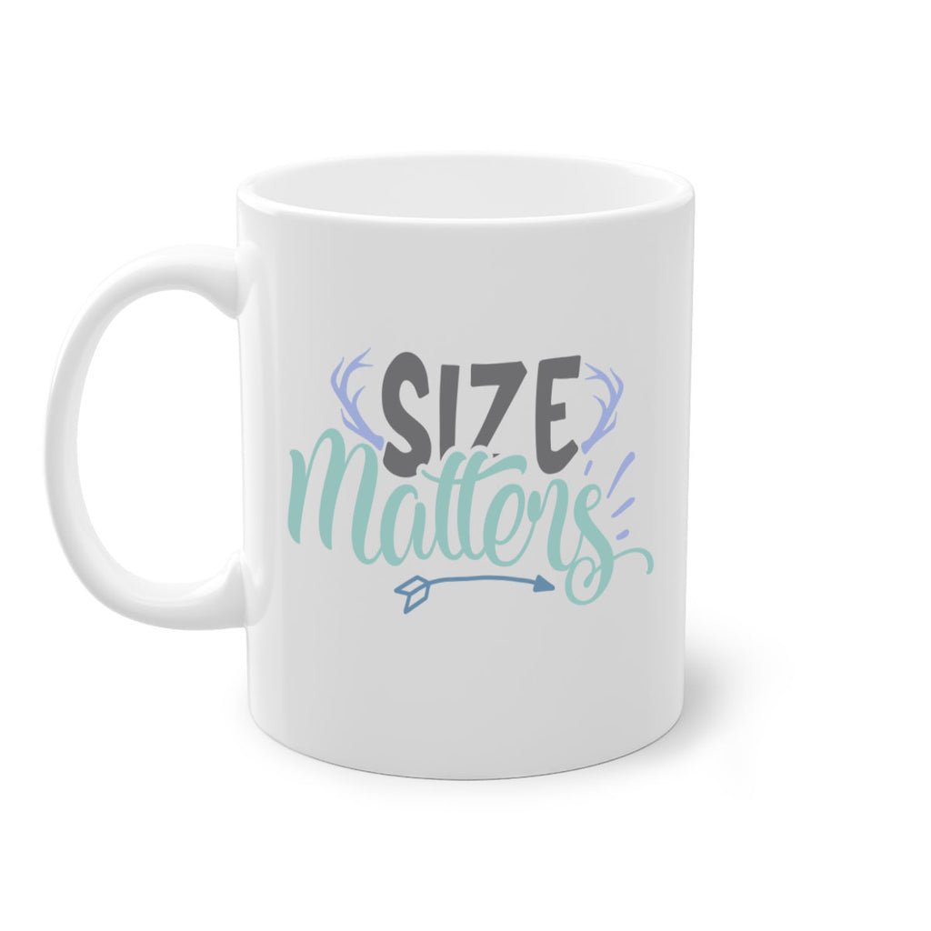 size matters 195#- fishing-Mug / Coffee Cup