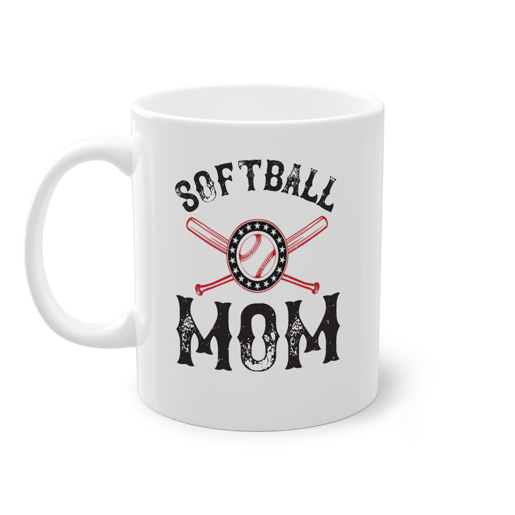 softball mom 66#- mom-Mug / Coffee Cup