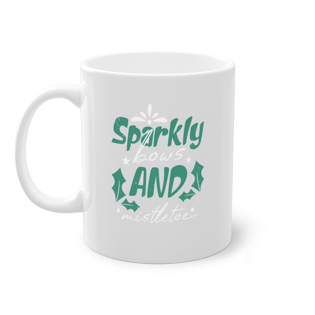 sparkly bows and mistletoe 357#- christmas-Mug / Coffee Cup