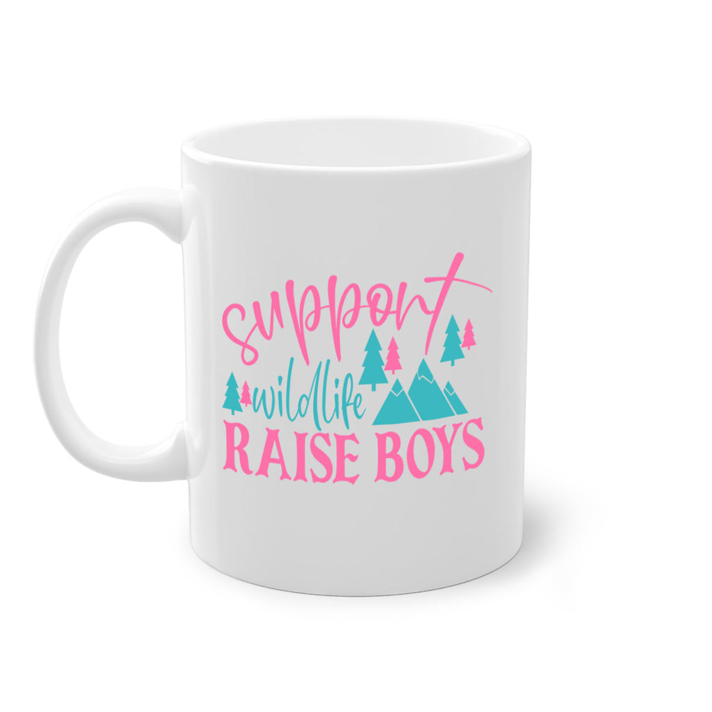 support wildlife raise boys 300#- mom-Mug / Coffee Cup