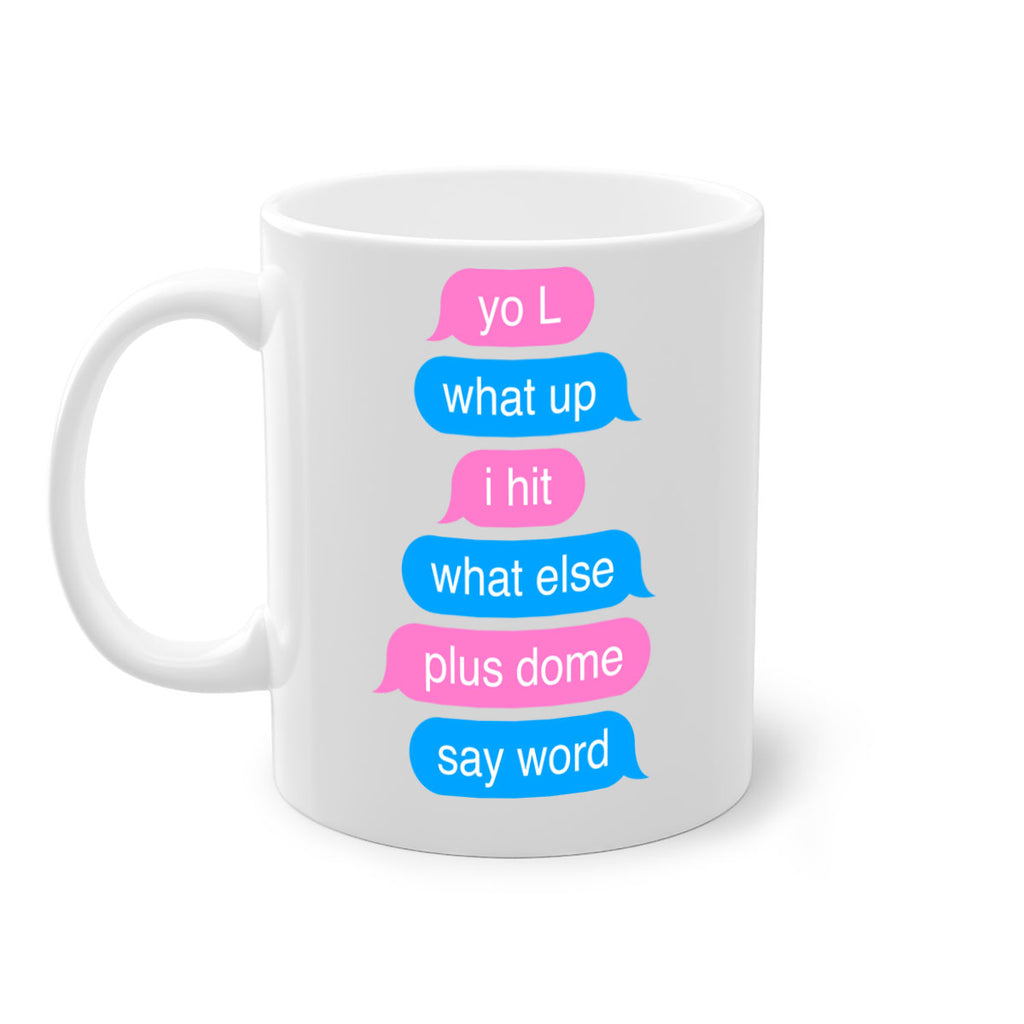 text conversation camron 23#- black words - phrases-Mug / Coffee Cup