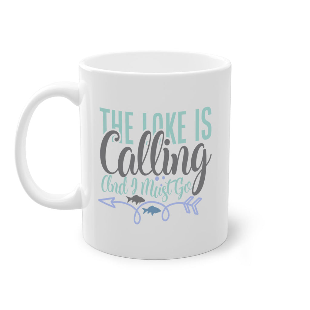 the lake is calling and i must go 194#- fishing-Mug / Coffee Cup