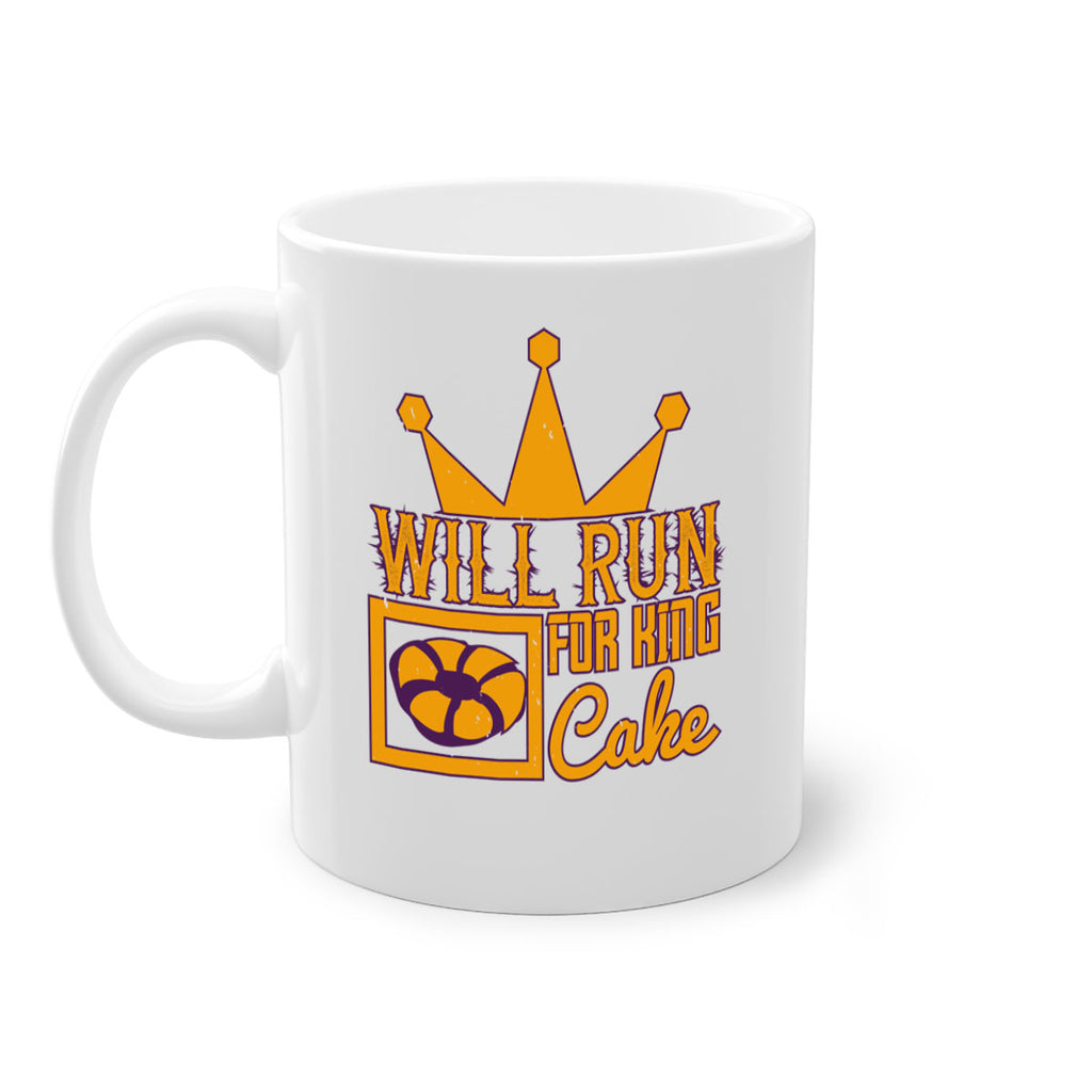 will run for king cake 28#- mardi gras-Mug / Coffee Cup
