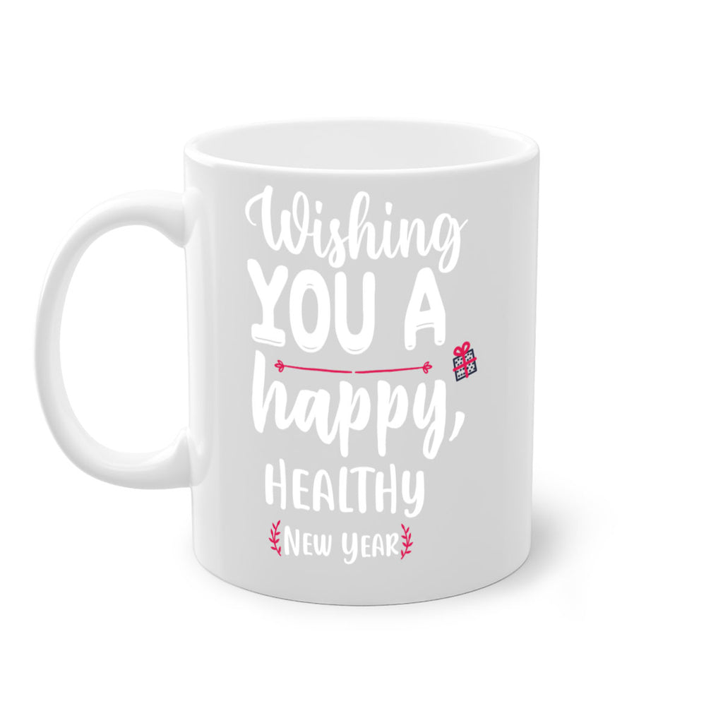 wishing you a happy, healthy new year style 1243#- christmas-Mug / Coffee Cup