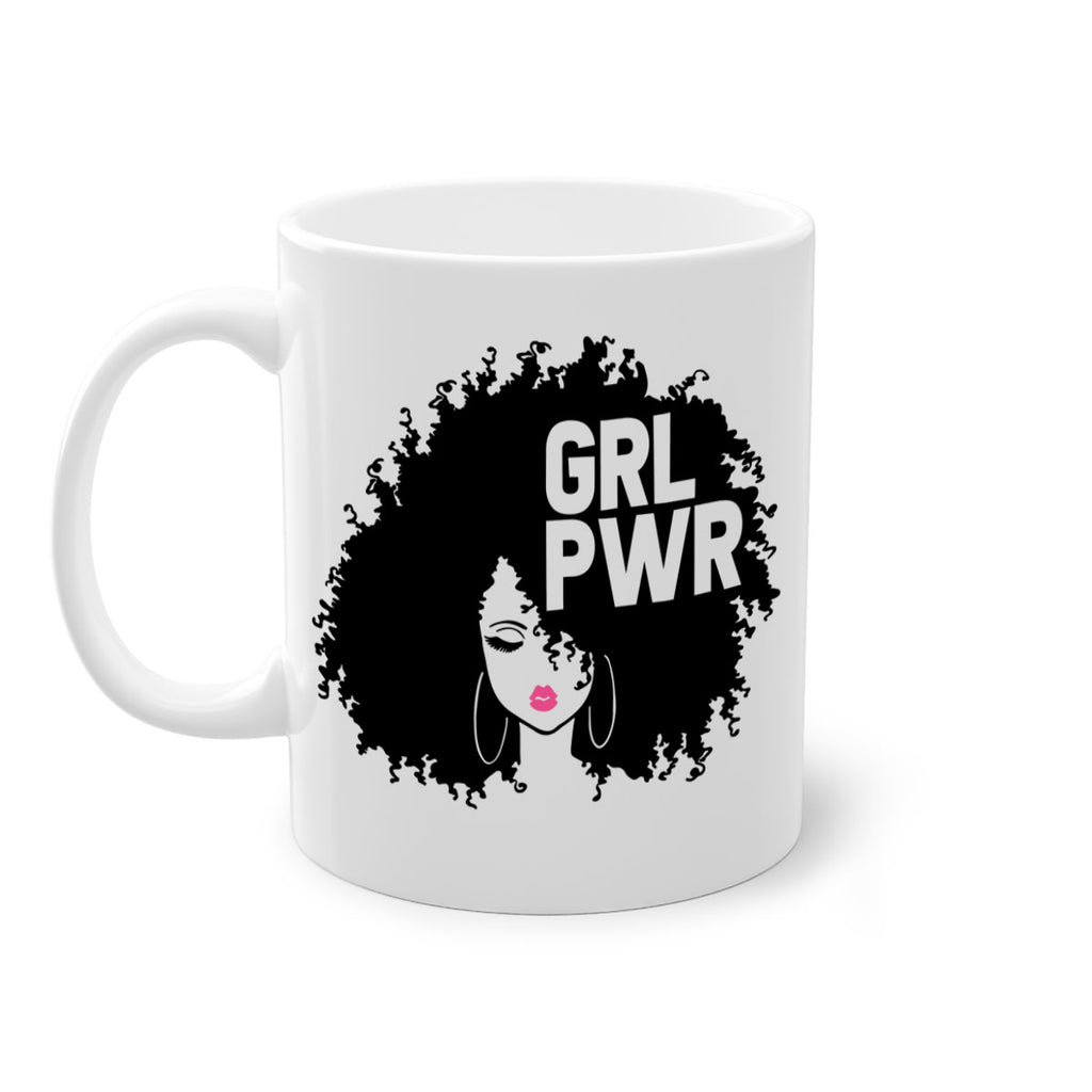 woman face grlpwr 1#- Black women - Girls-Mug / Coffee Cup