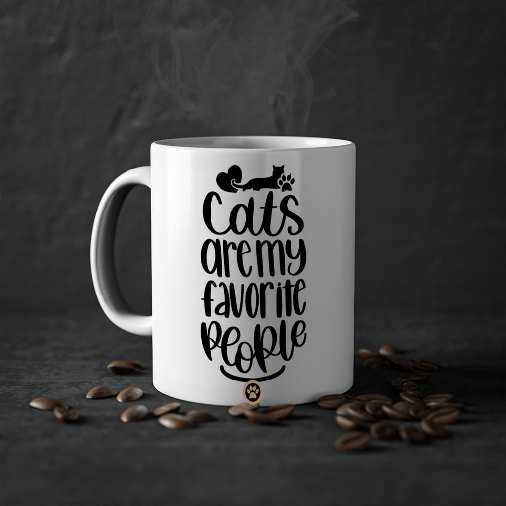 Cats Are My Favorite People Style 89#- cat-Mug / Coffee Cup