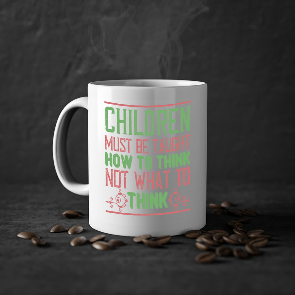 Children must be taught how to think not what to think Style 45#- kids-Mug / Coffee Cup