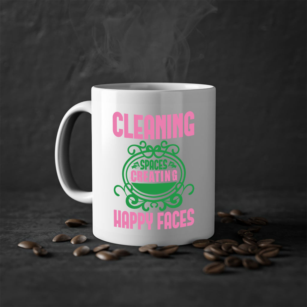 Cleaning spaces creating happy faces Style 41#- cleaner-Mug / Coffee Cup
