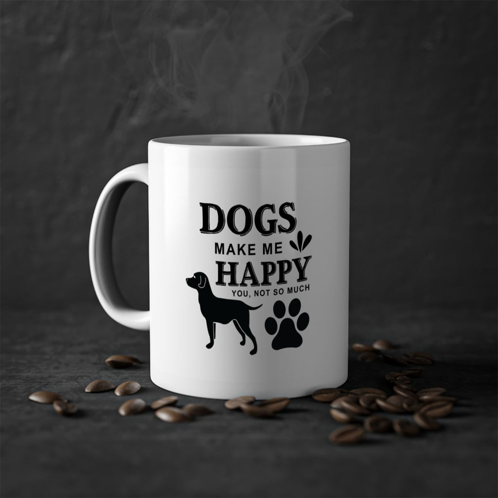 Dogs Make Me Happy Style 44#- Dog-Mug / Coffee Cup