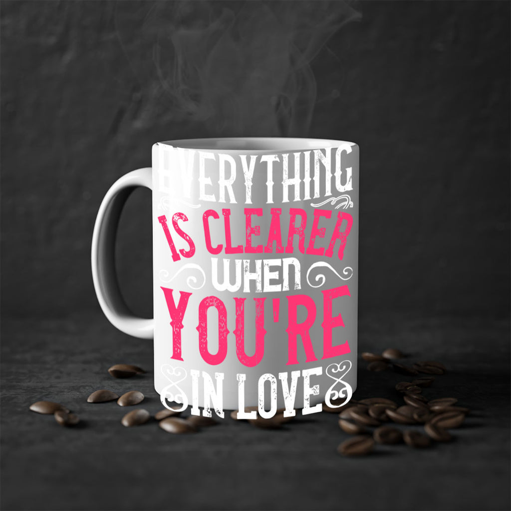 Everything is clearer when youre in love Style 48#- Dog-Mug / Coffee Cup