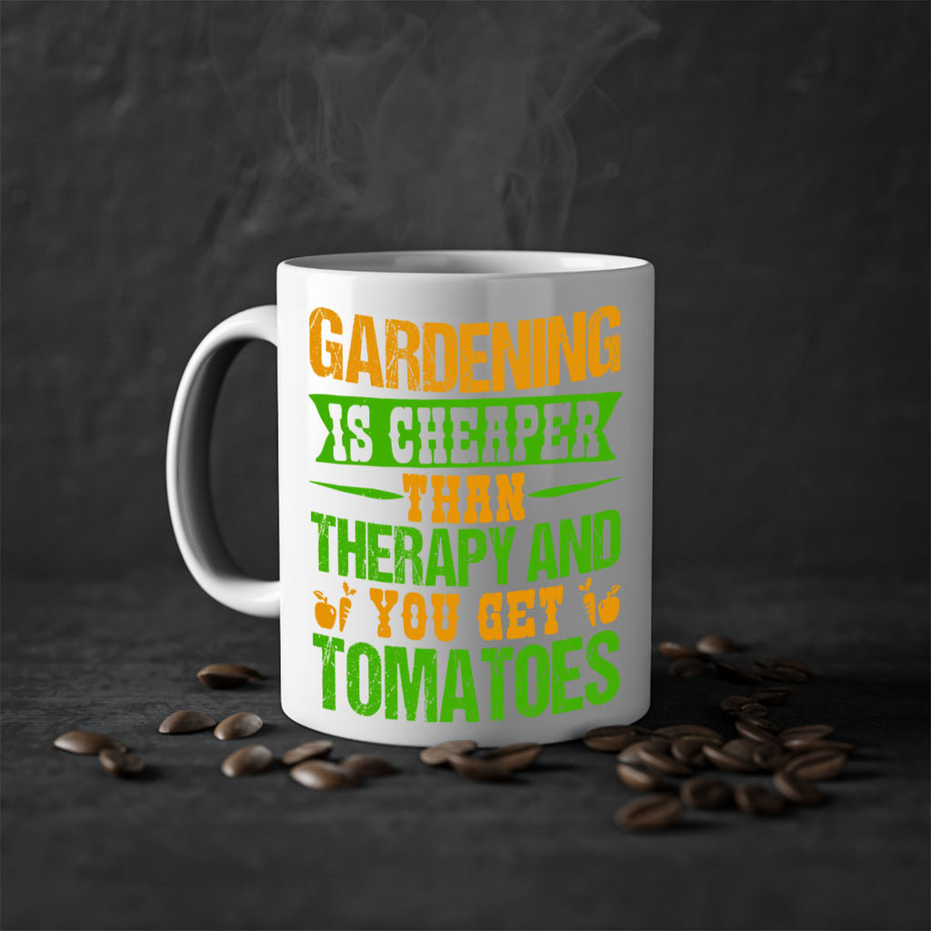 Gardening is cheaper than therapy 63#- Farm and garden-Mug / Coffee Cup