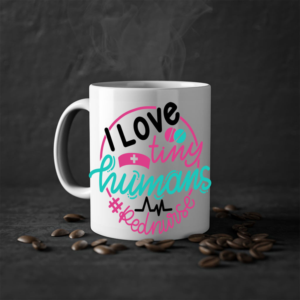 I Love Tiny Humans Red Nurse Style Style 167#- nurse-Mug / Coffee Cup
