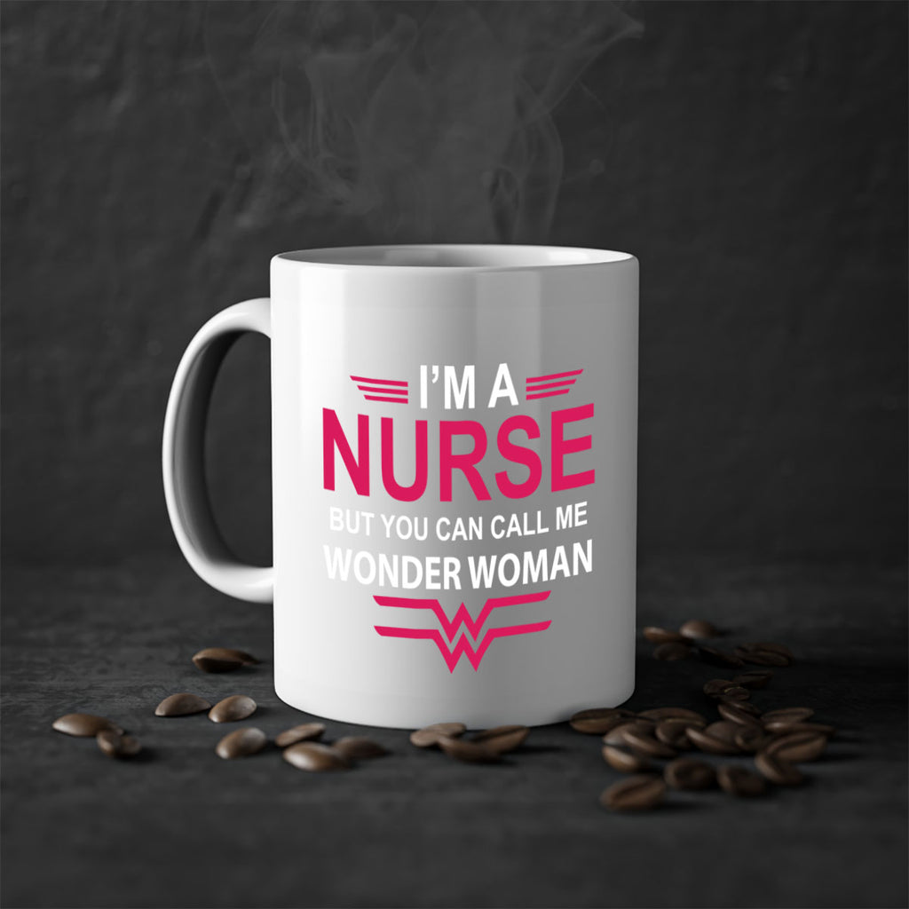 I am nurse but you can call me wonder woman Style 327#- nurse-Mug / Coffee Cup