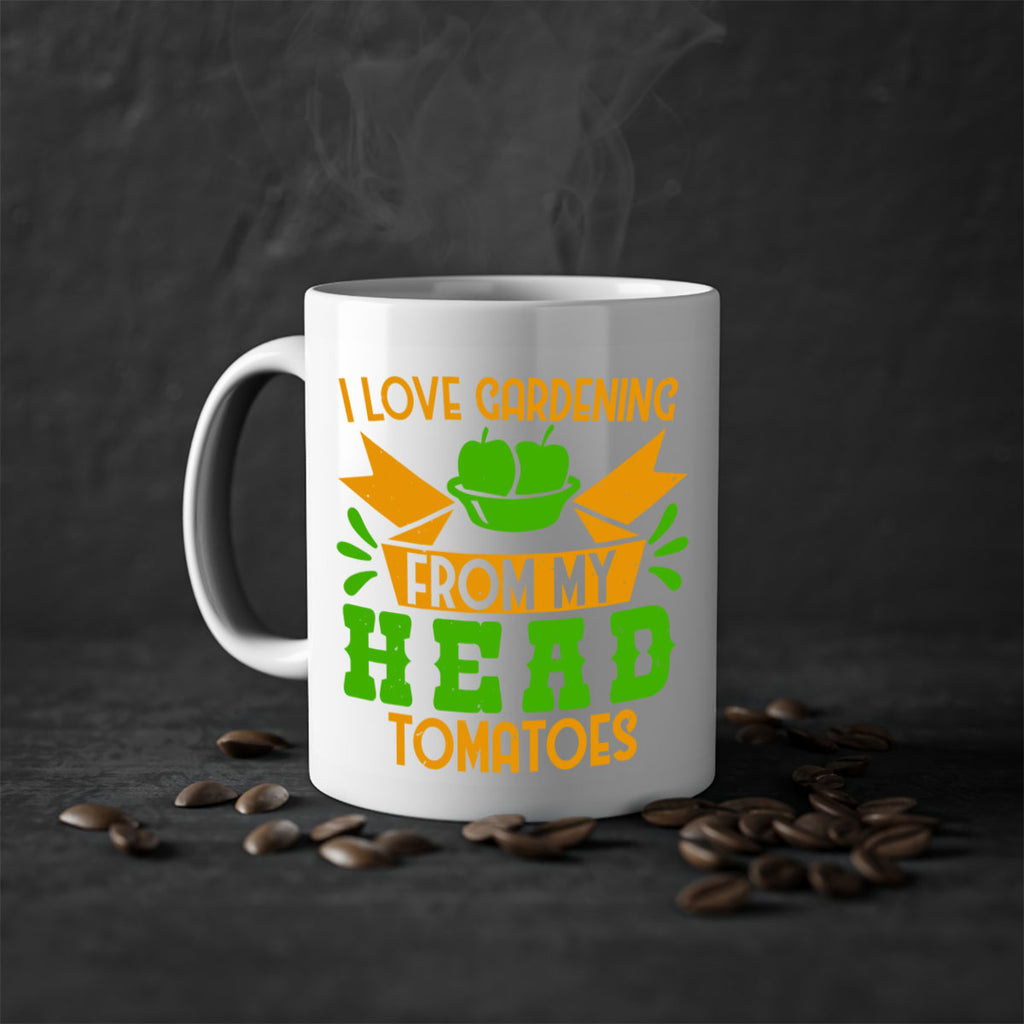I love gardening from my head tomatoes 54#- Farm and garden-Mug / Coffee Cup