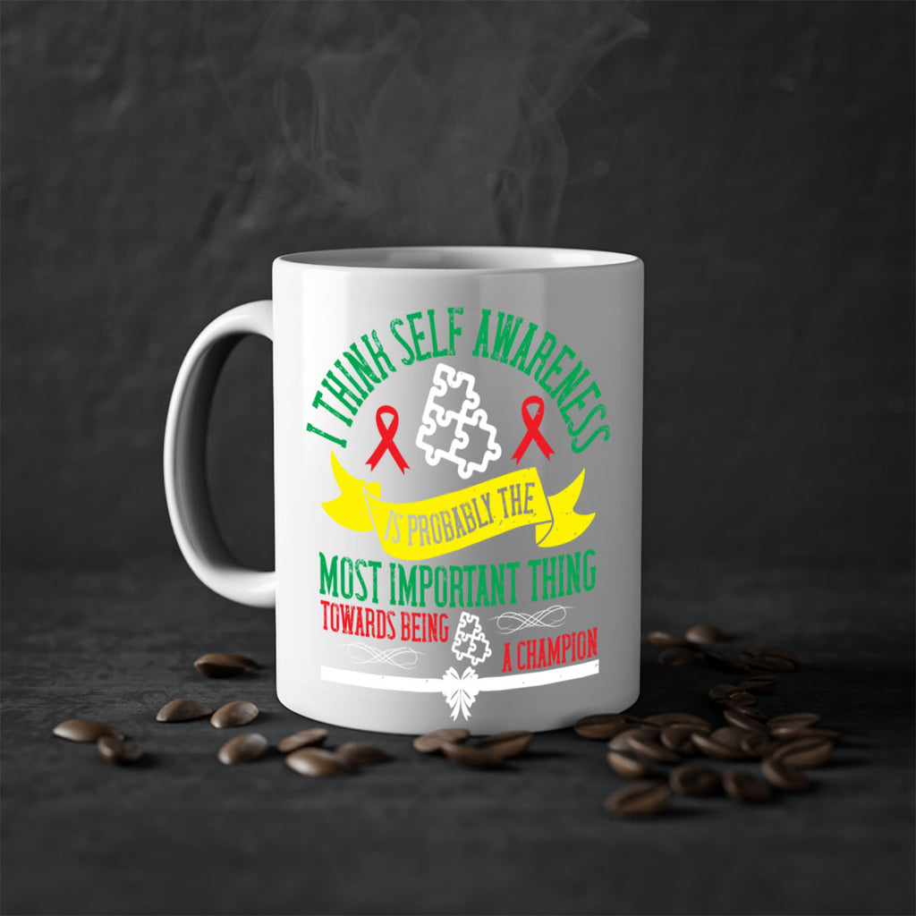 I think self awareness is probably the most important thing towards being Style 45#- Self awareness-Mug / Coffee Cup