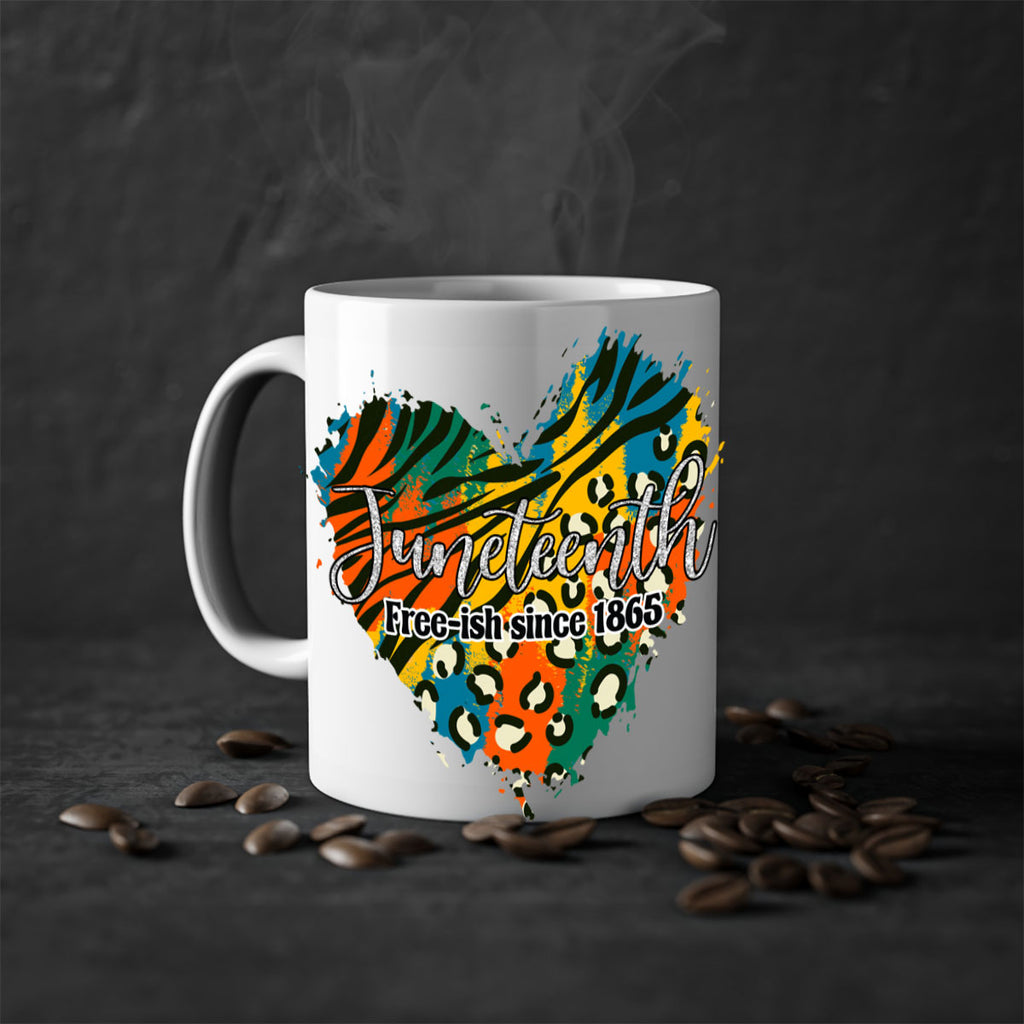 Juneteenth Freeish Since 1865 Heart Png 38#- juneteenth-Mug / Coffee Cup
