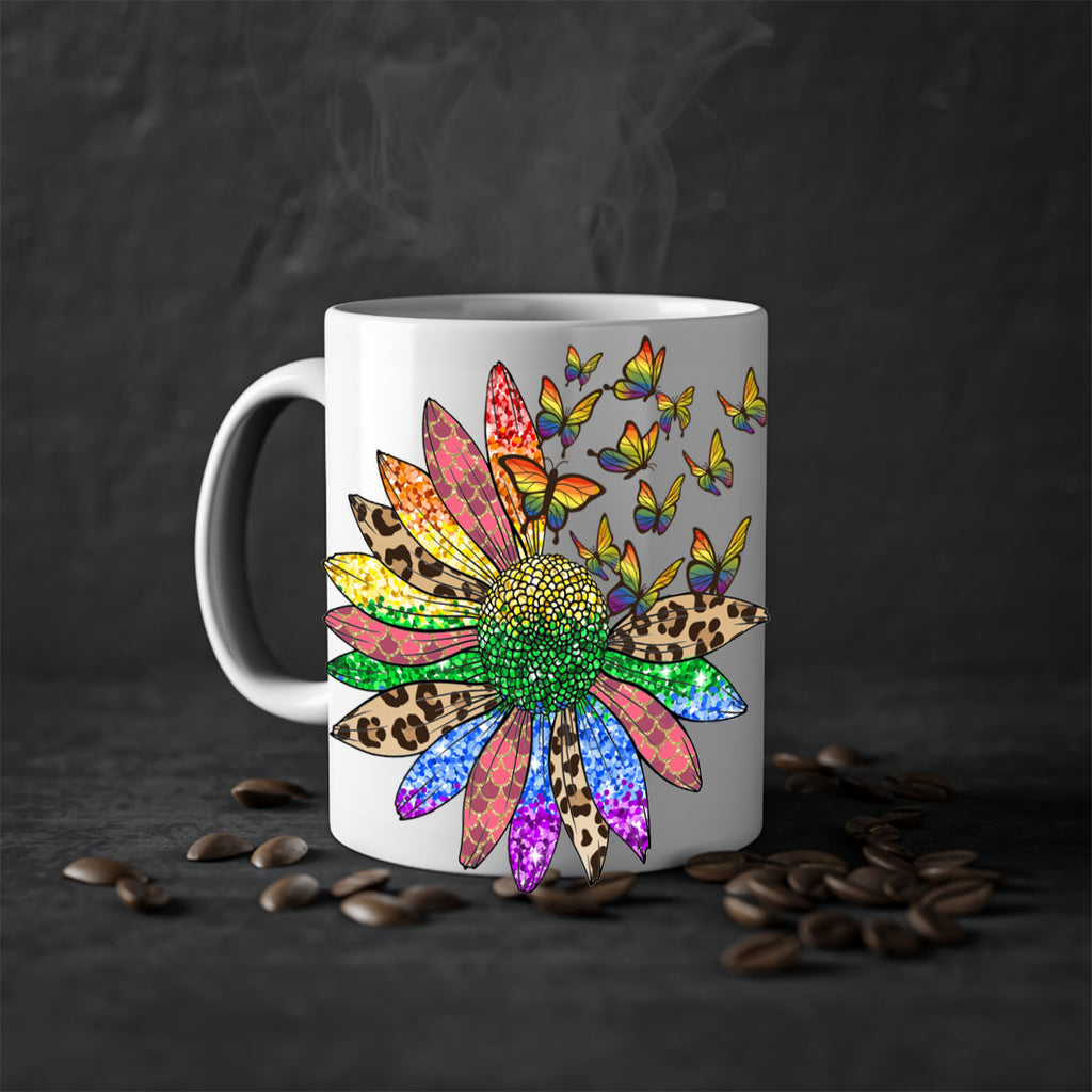 Lgbt Butterfly Sunflower  Png 52#- lgbt-Mug / Coffee Cup