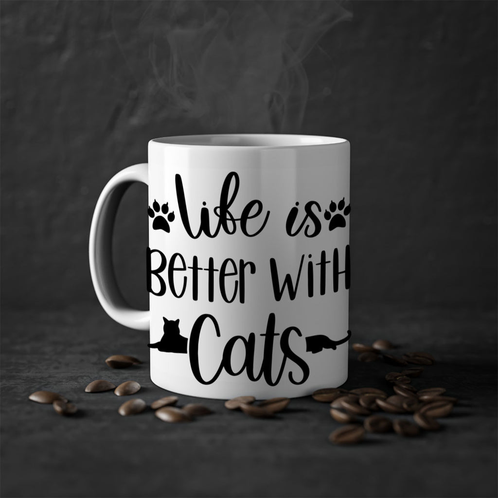 Life Is Better With A Cats Style 99#- cat-Mug / Coffee Cup