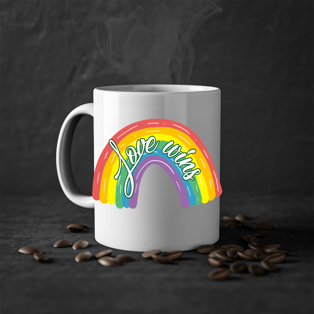 Love Wins Rainbow Lgbt Pride Png 28#- lgbt-Mug / Coffee Cup