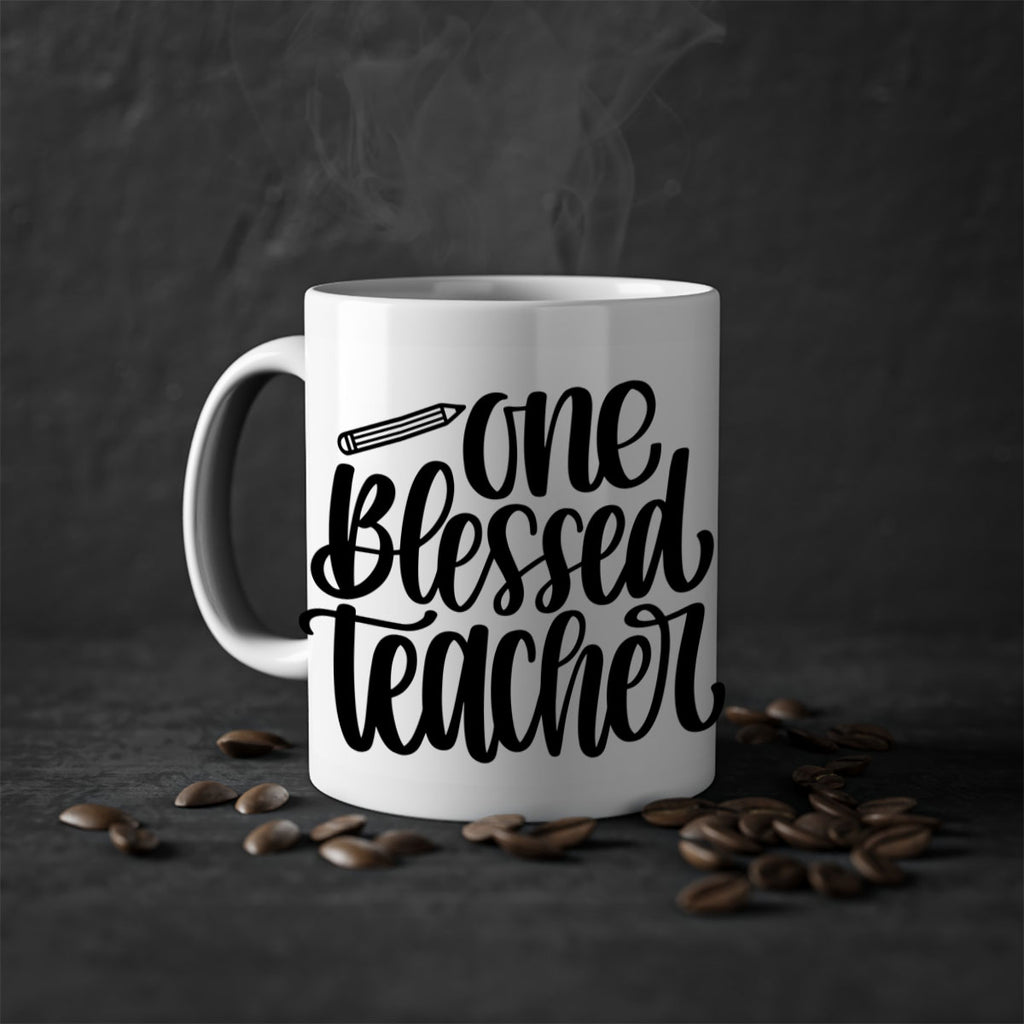 One Blessed Teacher Style 62#- teacher-Mug / Coffee Cup