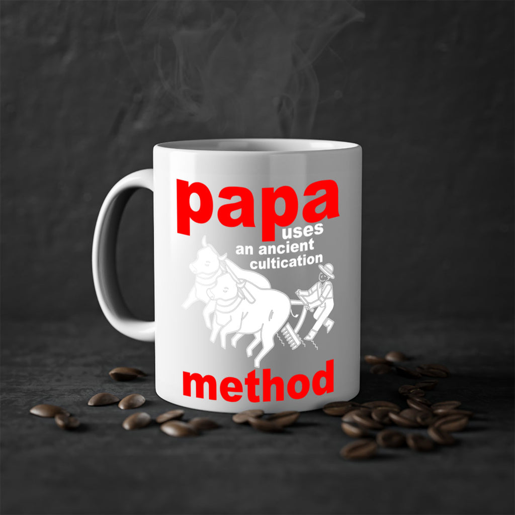 PAPA USES an ancient 113#- grandpa-Mug / Coffee Cup
