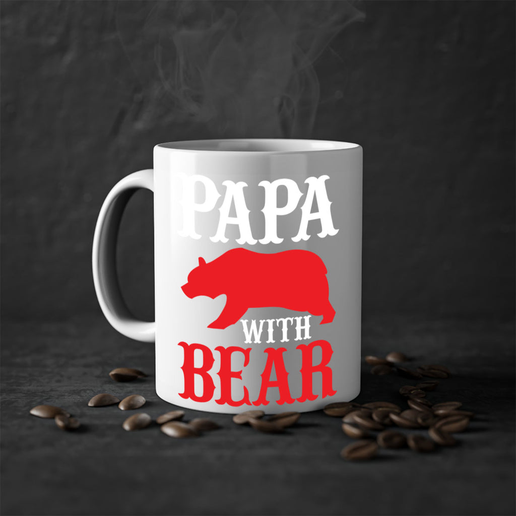PAPA WITH BEAR 111#- grandpa-Mug / Coffee Cup