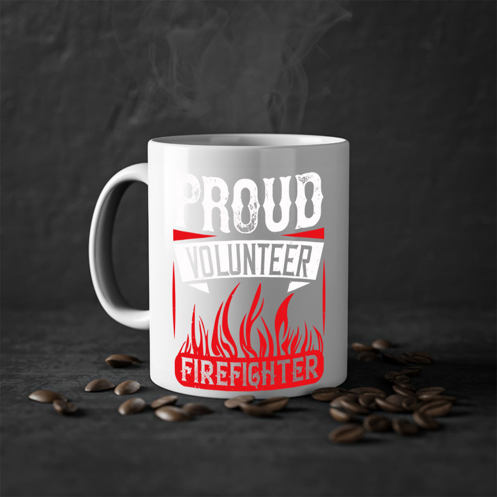 Proud Volunteer Firefighter Style 35#-Volunteer-Mug / Coffee Cup