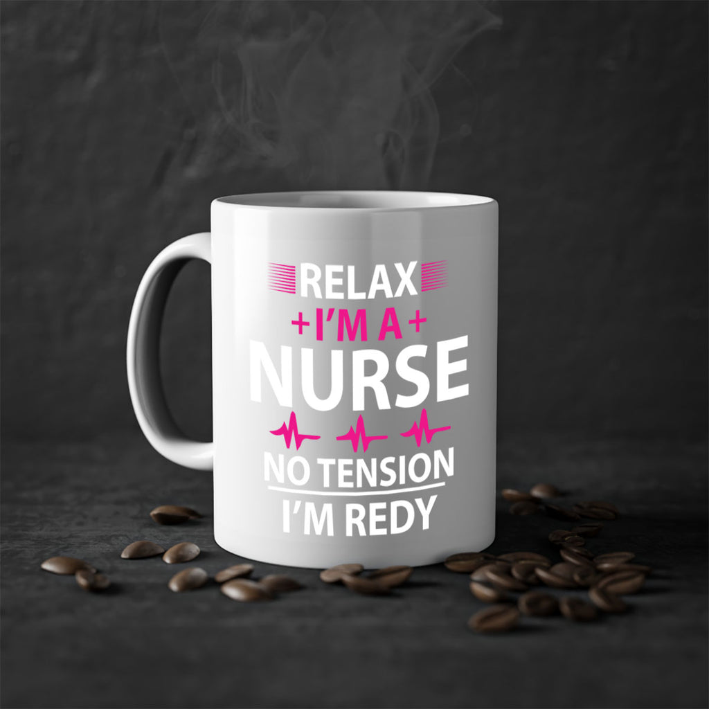 Relax i am nurse no tension Style 334#- nurse-Mug / Coffee Cup