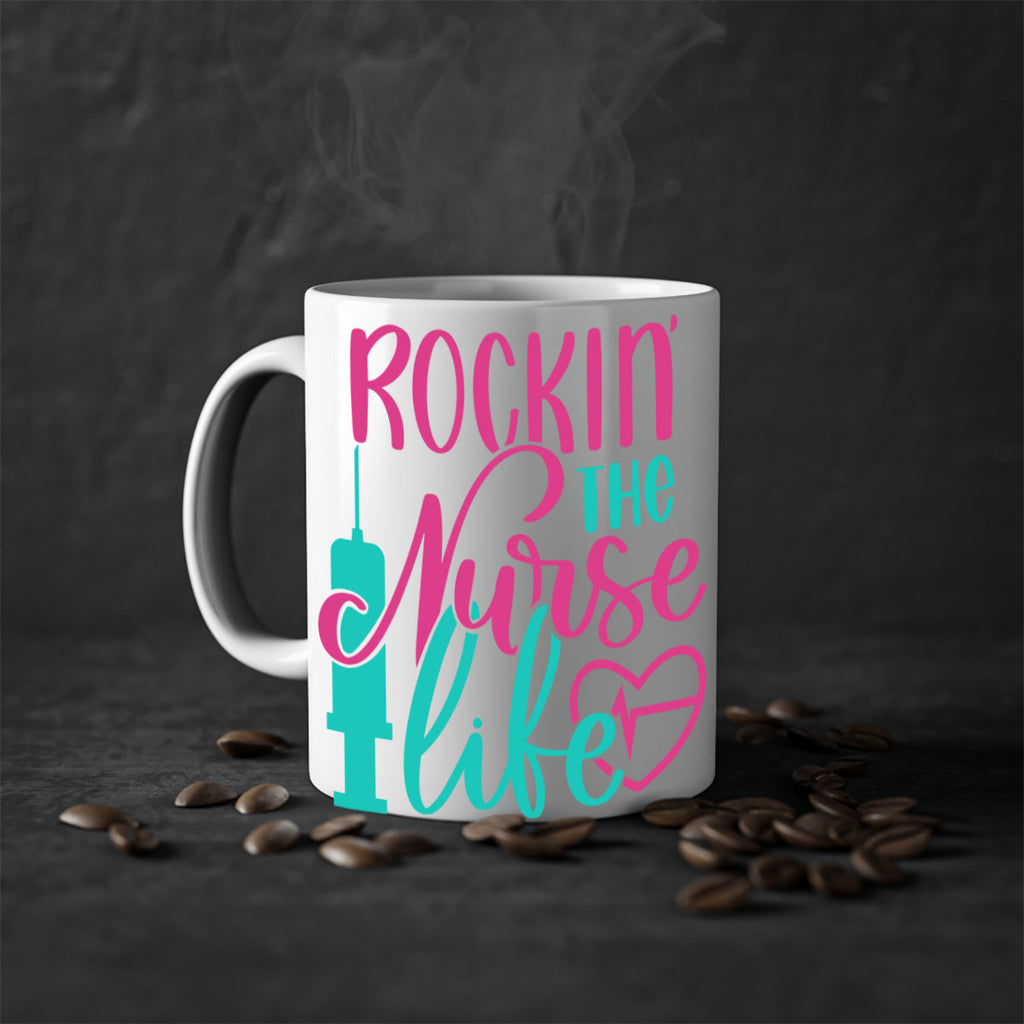 Rockin The Nurse Life Style Style 55#- nurse-Mug / Coffee Cup